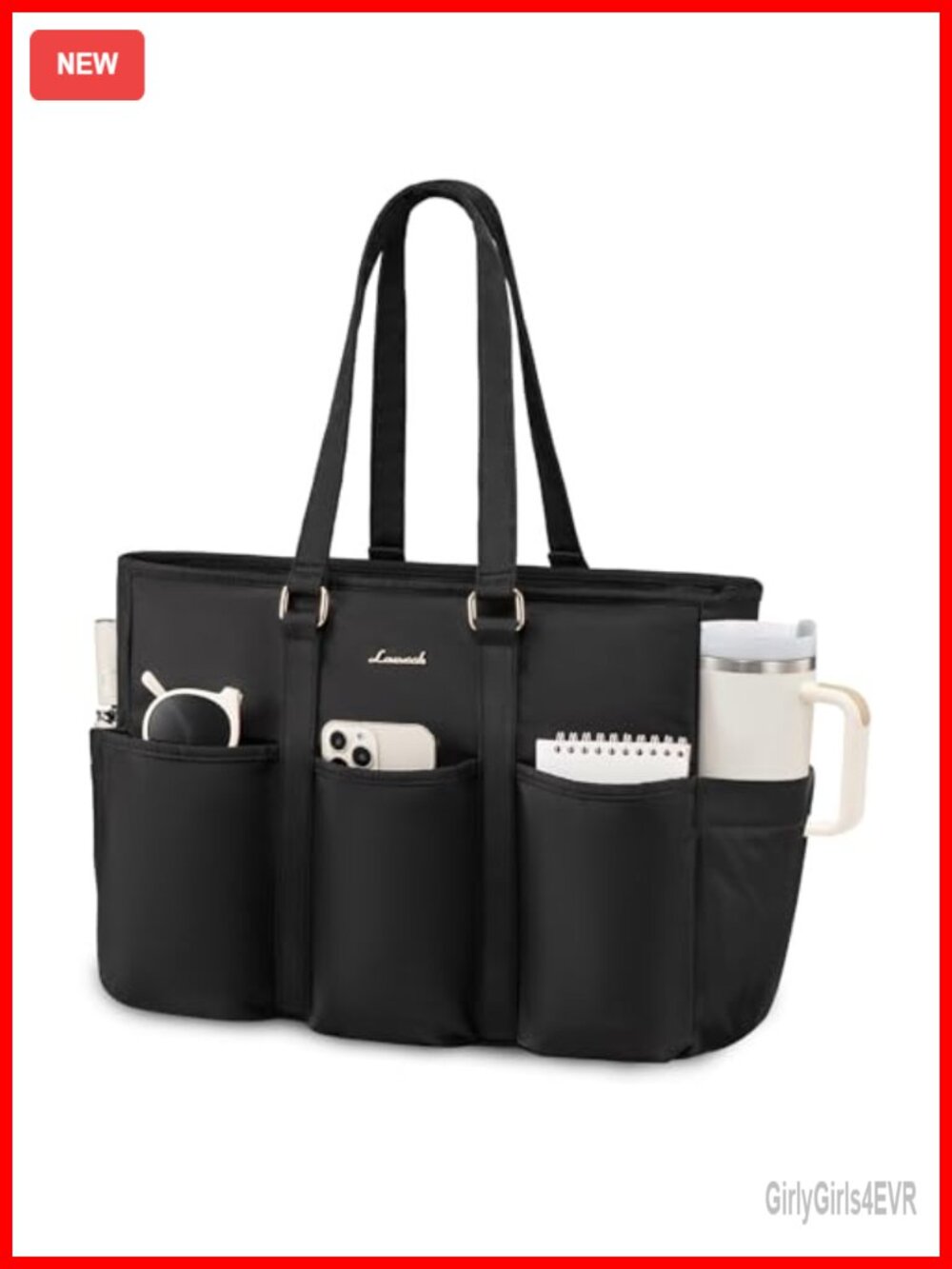17 Inch Laptop Tote Bag for Women Work Professional Utility Computer Bag with
